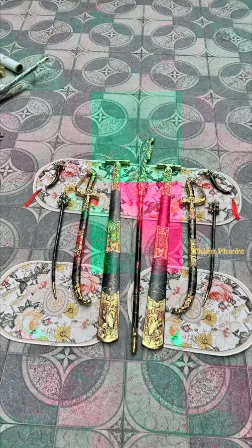 Bộ Binh Khí/Pháp Khí Hầu Màu Đen – ảnh 13 – mã DT-028-15
