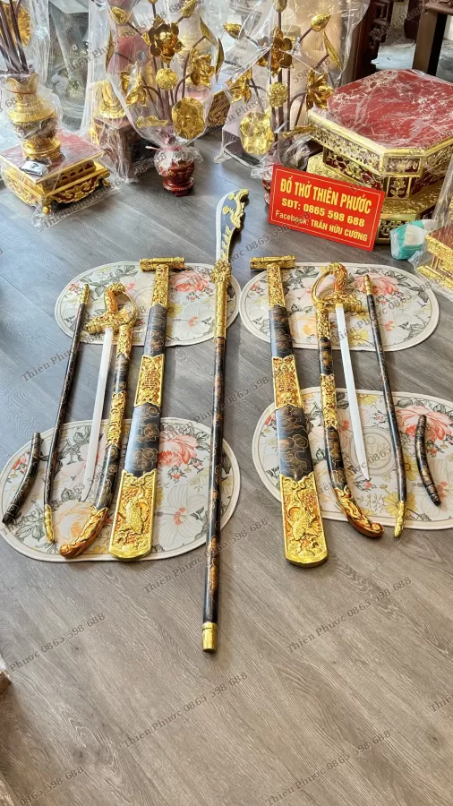 Bộ Binh Khí/Pháp Khí Hầu Màu Đen – ảnh 5 – mã DT-028-07