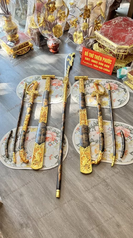 Bộ Binh Khí/Pháp Khí Hầu Màu Đen – ảnh 6 – mã DT-028-08