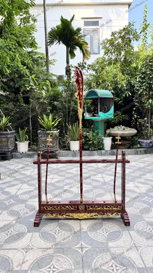 Bộ Pháp Khí/Bộ Binh Khí Hầu Màu Vàng/Giả Cổ/Hồng – ảnh 6 – mã DT-030-06