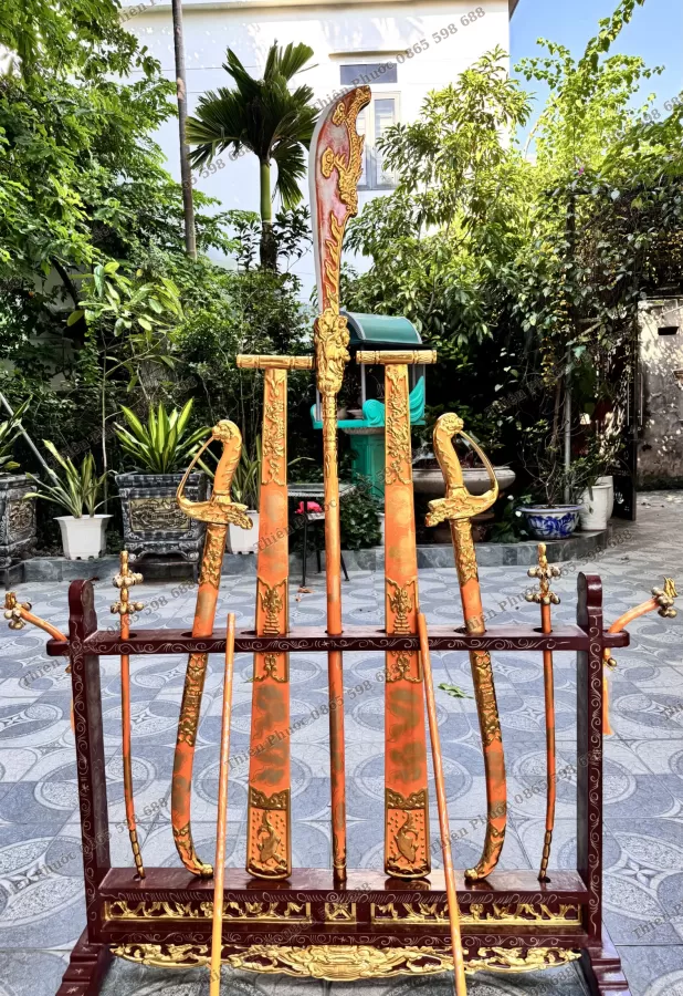 Bộ Pháp Khí/Bộ Binh Khí Màu Vàng – ảnh 9 – mã DT-029-10