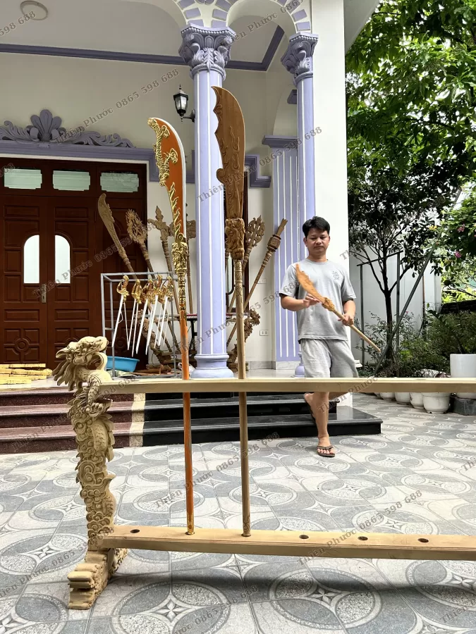 Bộ Pháp Khí/Bộ Binh Khí Màu Vàng – ảnh 5 – mã DT-029-06