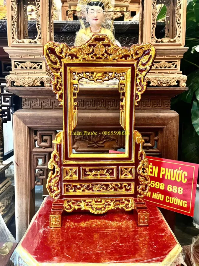 Khung Ảnh Thờ Sơn Son Thếp Vàng – ảnh 2 – mã DT-021-02