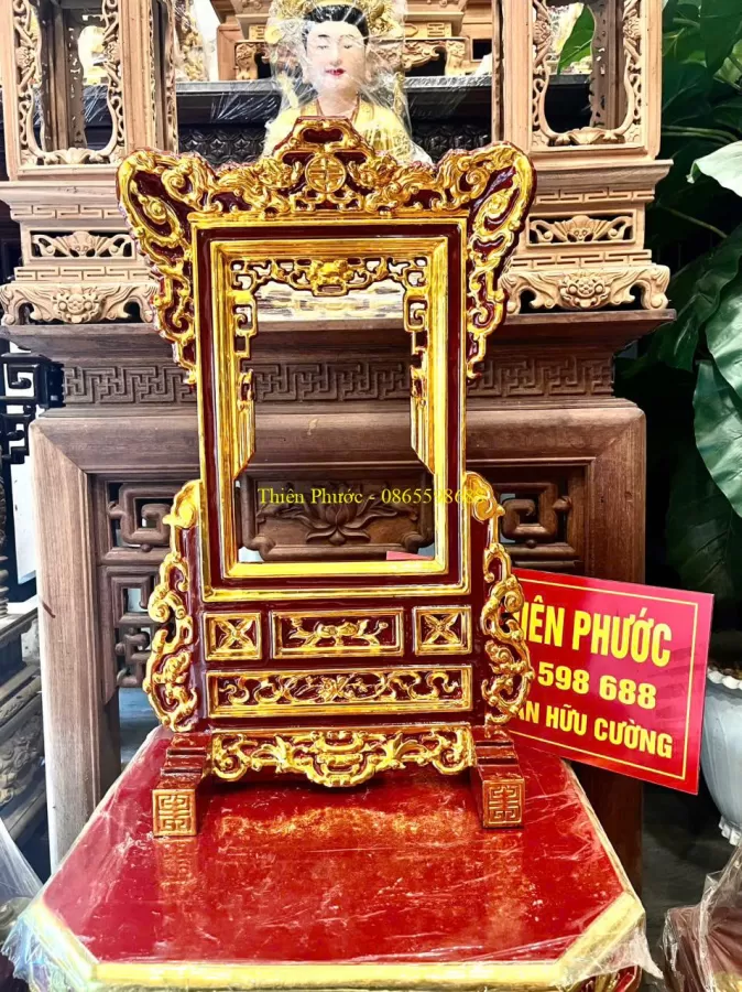 Khung Ảnh Thờ Sơn Son Thếp Vàng – ảnh 4 – mã DT-021-04