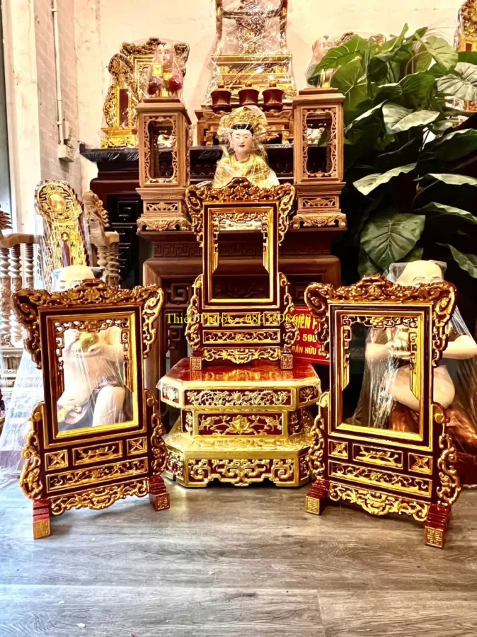 Khung Ảnh Thờ Sơn Son Thếp Vàng – ảnh 7 – mã DT-021-07