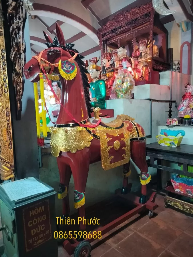 Tượng Ngựa Gỗ Thờ – ảnh 5 – mã TP-028-05