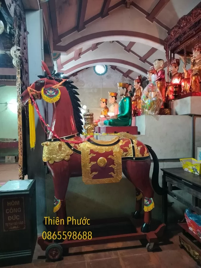 Tượng Ngựa Gỗ Thờ – ảnh 6 – mã TP-028-06