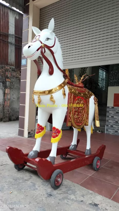 Tượng Ngựa Gỗ Thờ – ảnh 13 – mã TP-028-13