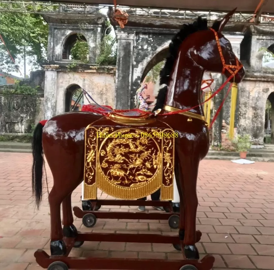 Tượng Ngựa Gỗ Thờ – ảnh 16 – mã TP-028-16