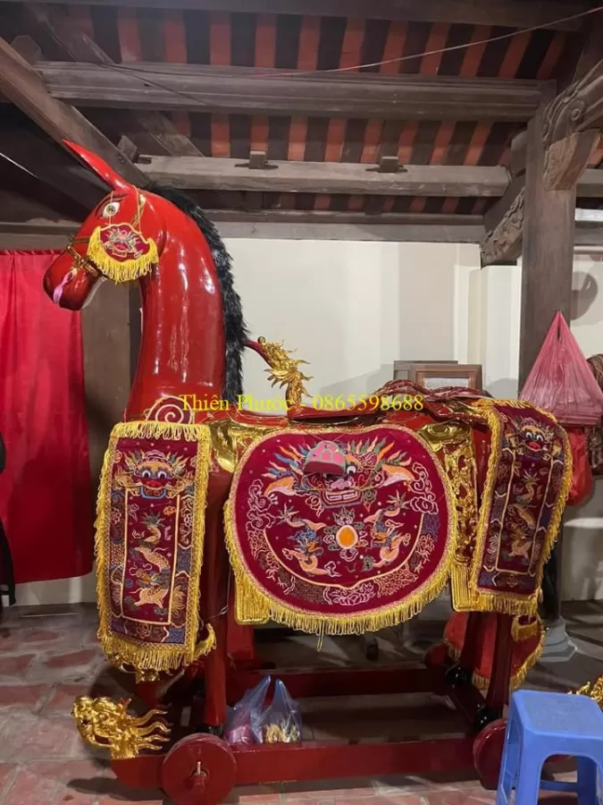 Tượng Ngựa Gỗ Thờ – ảnh 29 – mã TP-028-29
