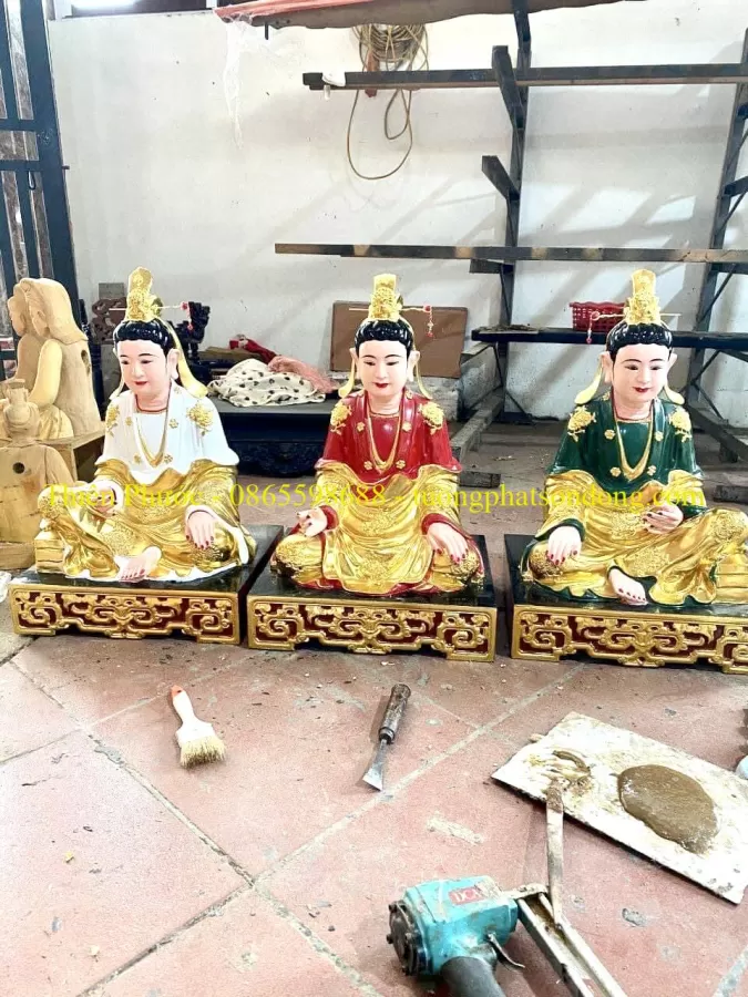 Tượng Tam Tòa Thánh Mẫu – mã TTP-057
