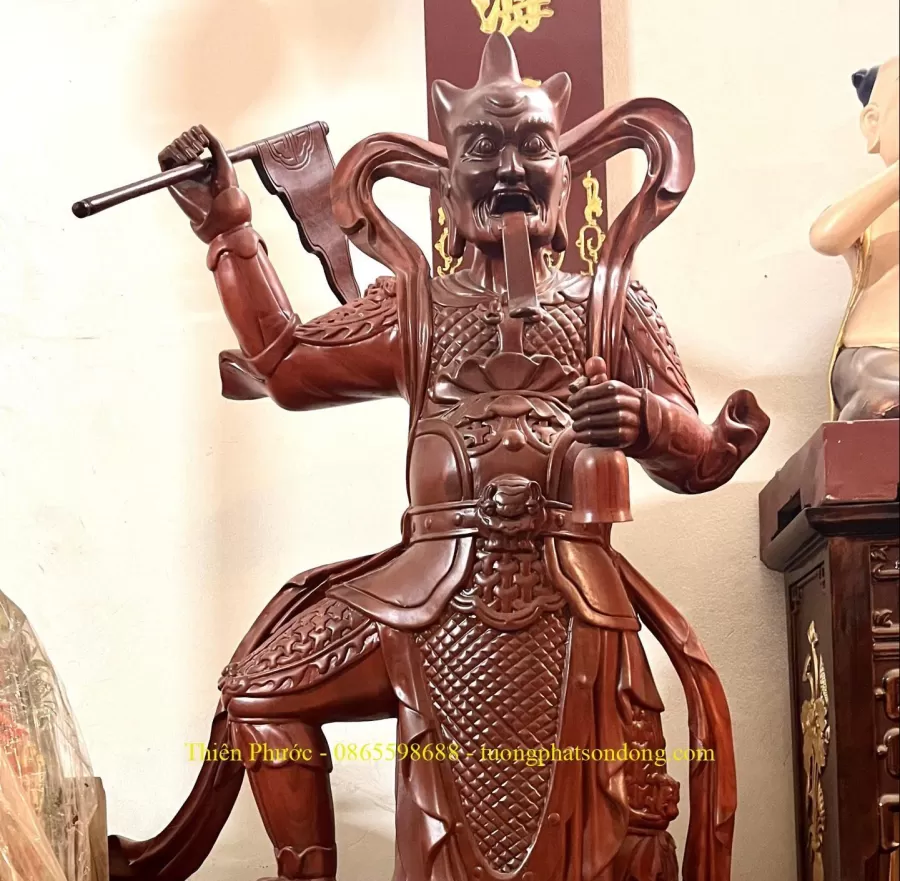 Tượng Vi Đà Hộ Pháp và Tiêu Diện Đại Sĩ – mã TP-023