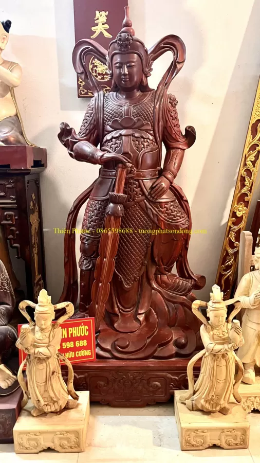 Tượng Vi Đà Hộ Pháp và Tiêu Diện Đại Sĩ – ảnh 4 – mã TP-023-04