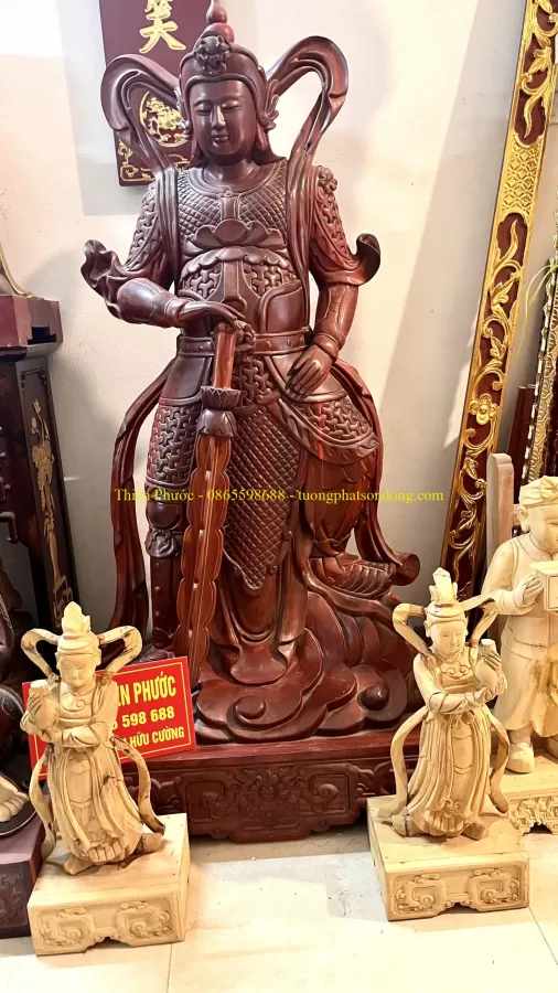 Tượng Vi Đà Hộ Pháp và Tiêu Diện Đại Sĩ – ảnh 14 – mã TP-023-14